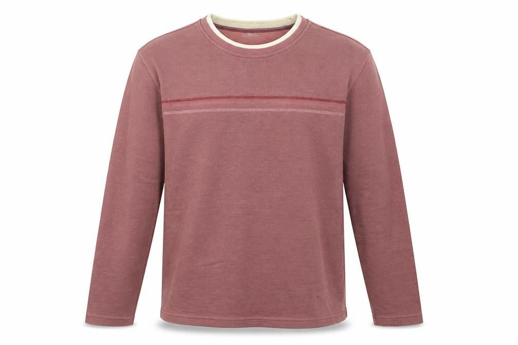 Easy Mens Pink Cotton Pullover Sweatshirt Size M