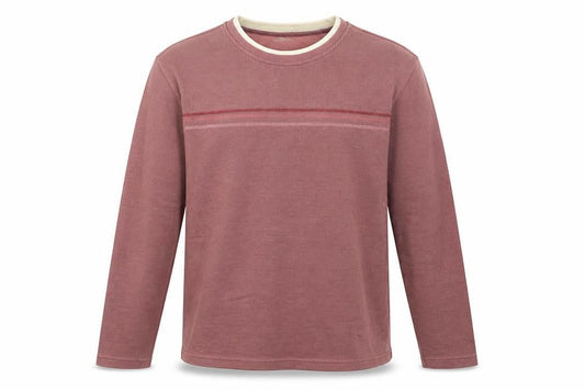 Easy Mens Pink Cotton Pullover Sweatshirt Size M