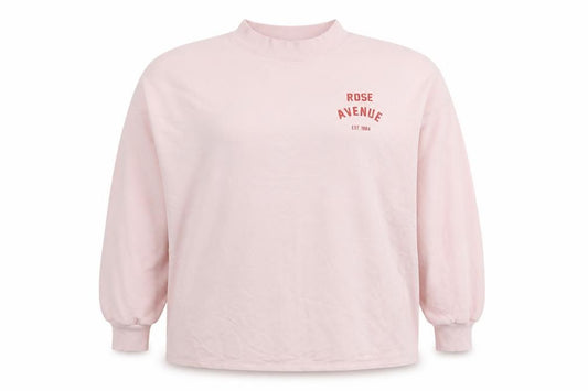 Marks and Spencer Womens Pink Polyester Pullover Sweatshirt Size 20 Pullover - Rose Avenue 1884