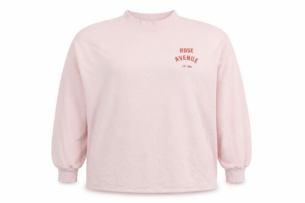 Marks & Spencer Womens Pink Polyester Pullover Sweatshirt Size 20 Pullover - Rose Avenue 1884