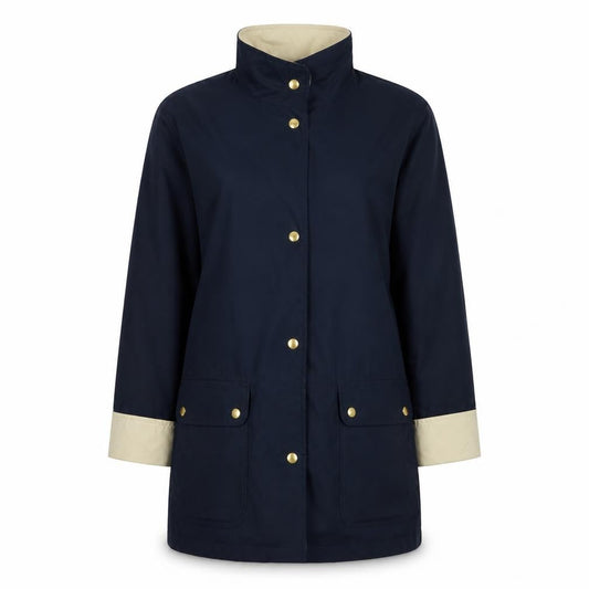 Marks & Spencer Womens Blue Trench Coat Coat Size 10 Zip