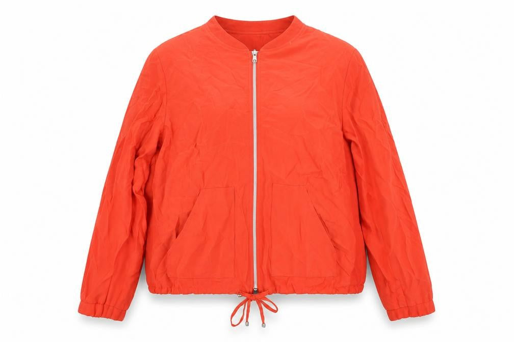 Emila Lay Womens Red Jacket Size 18 Zip