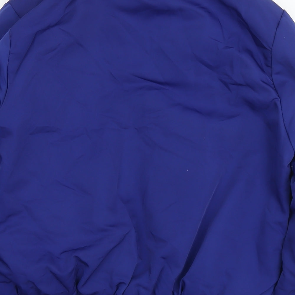 Select Womens Blue Bomber Jacket Jacket Size 10 Zip