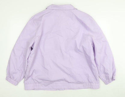 Damart Womens Purple Jacket Size 22 Snap