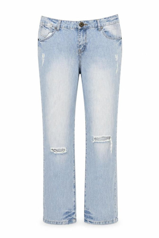 South Womens Blue Cotton Bootcut Jeans Size 16 L33 in Regular Zip