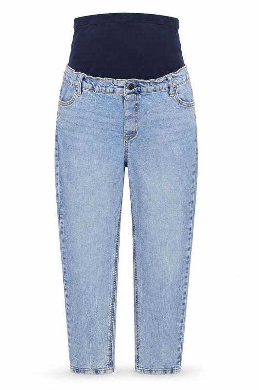ASOS Womens Blue Cotton Mom Jeans Size 8 L28 in Regular Button