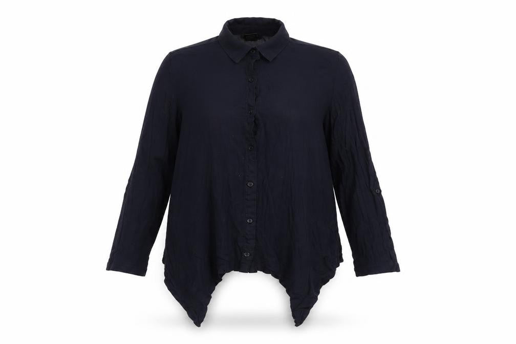 Ann Taylor Womens Blue Viscose Basic Blouse Size 2XS Collared