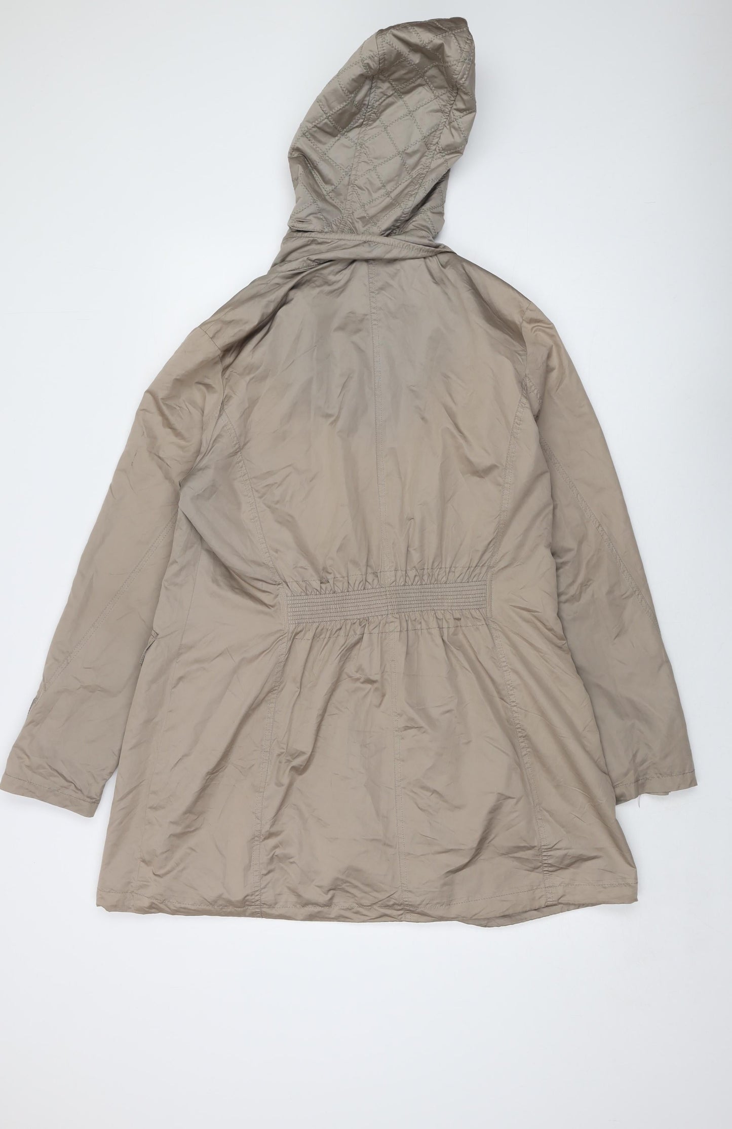 Eatagle Womens Beige Jacket Size 12 Zip
