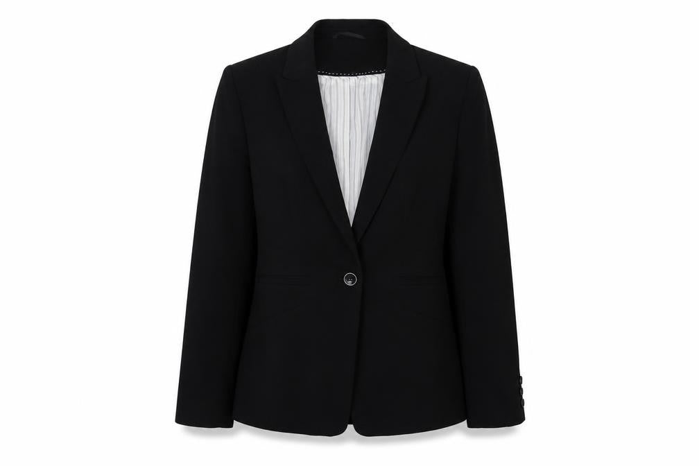 Marks & Spencer Womens Black Jacket Size 12 Button