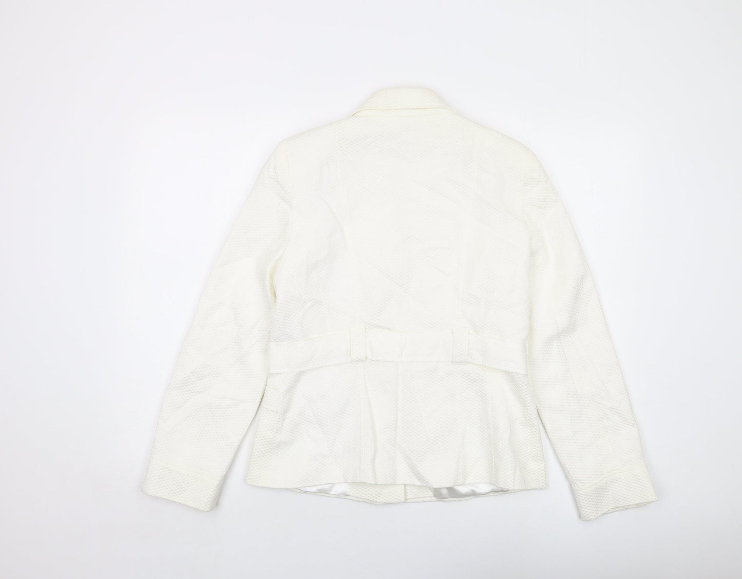 Savoir Womens Ivory Jacket Size 12 Button