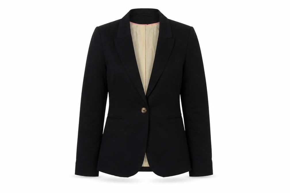 H&M Womens Black Jacket Size 6 Button