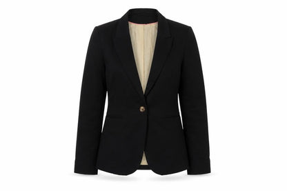 H&M Womens Black Jacket Size 6 Button