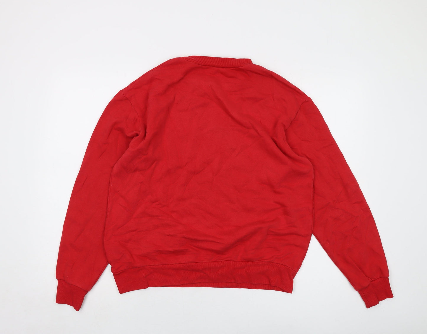 H&M Boys Red Cotton Pullover Sweatshirt Size 12-13 Years Pullover