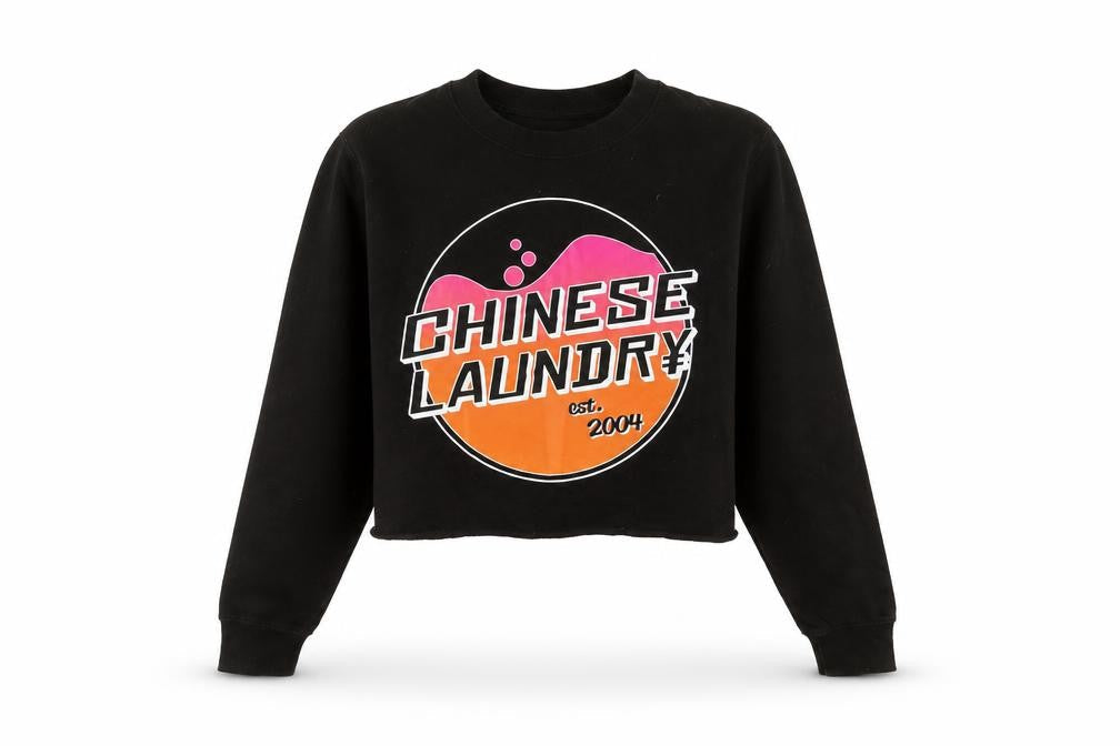 Chinese Laundry Womens Black Cotton Pullover Sweatshirt Size XS Pullover