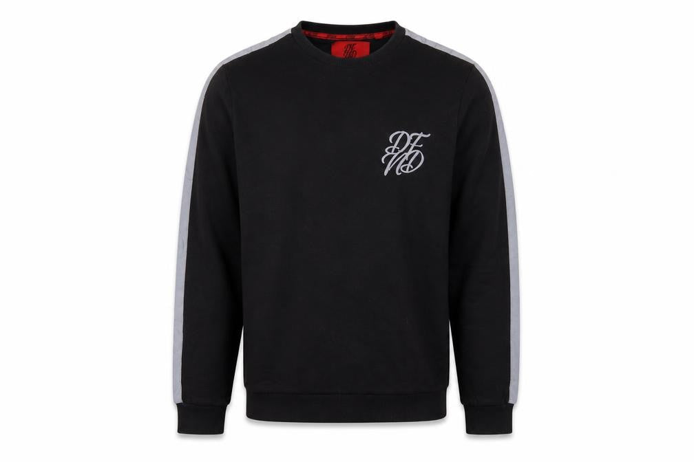 DFND Mens Black Cotton Pullover Sweatshirt Size M