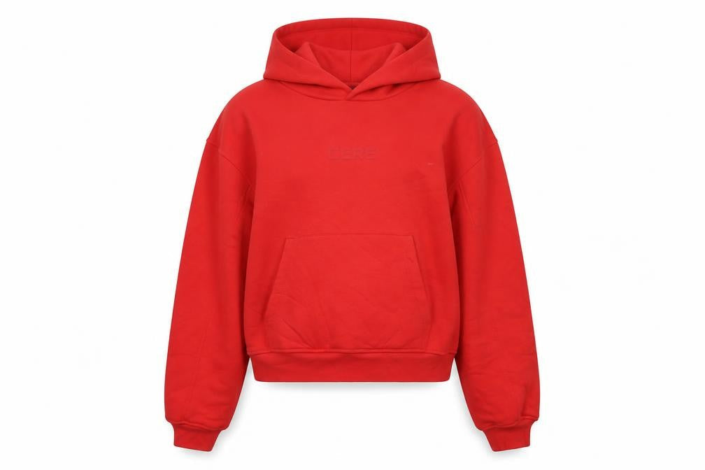 CCRE Womens Orange Cotton Pullover Hoodie Size 12 Pullover