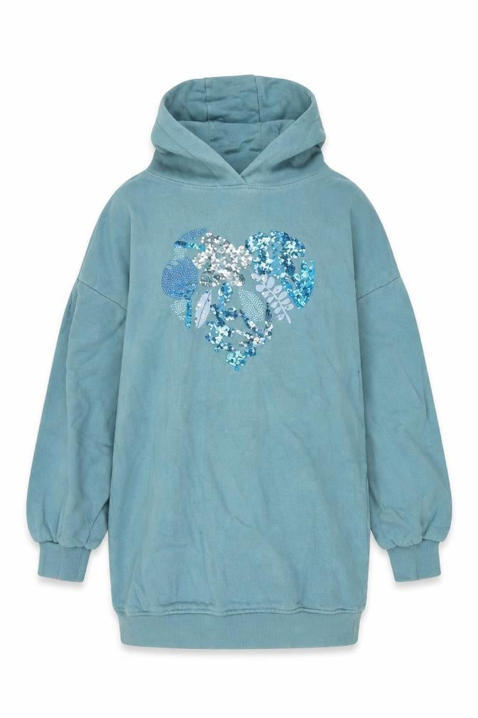 NEXT Girls Green Cotton Pullover Hoodie Size 9 Years Pullover