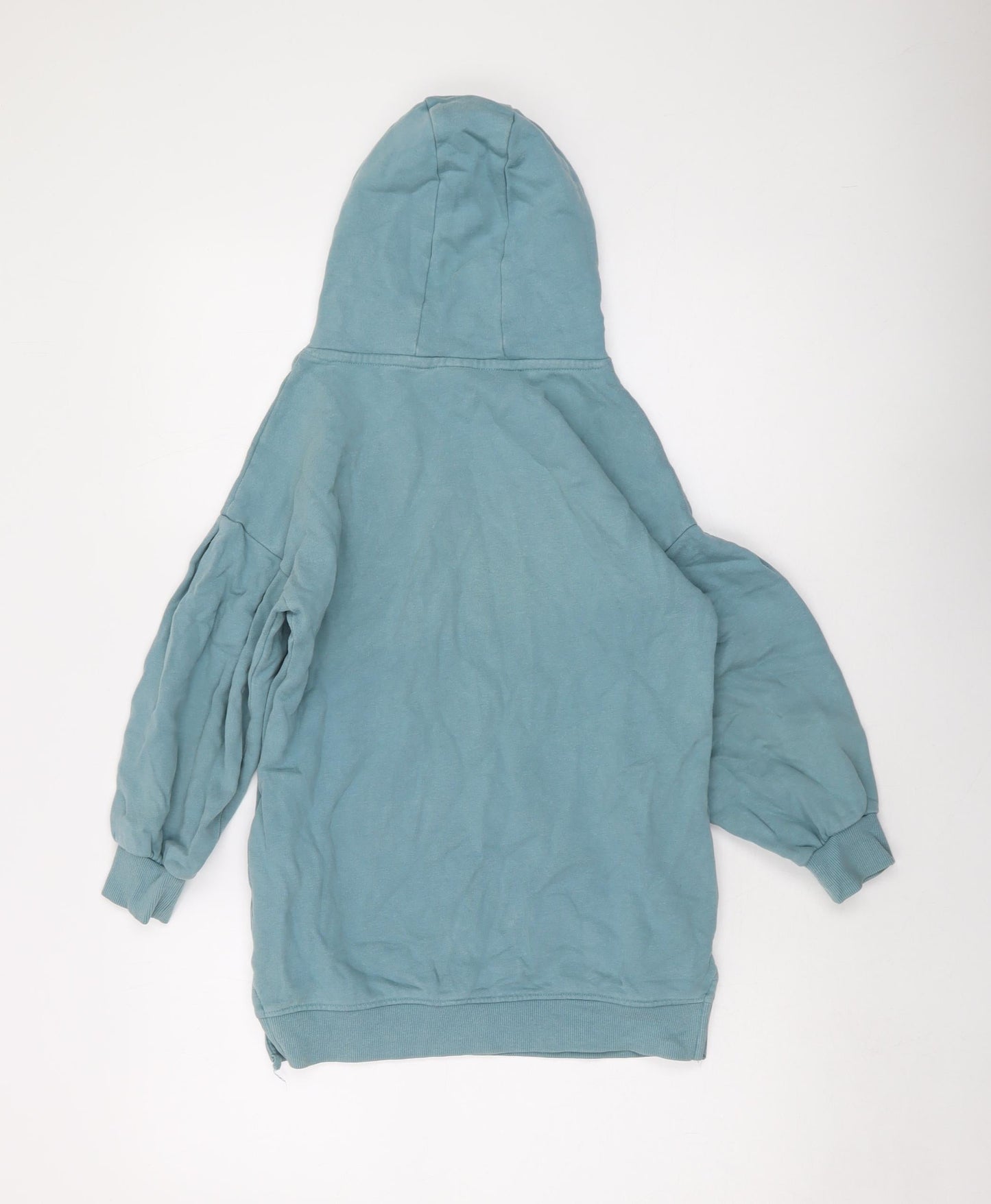 NEXT Girls Green Cotton Pullover Hoodie Size 9 Years Pullover