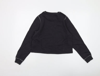 Peanuts Girls Grey Cotton Pullover Sweatshirt Size 12-13 Years Pullover