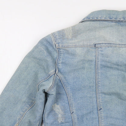 New Look Womens Blue Jacket Size 8 Button