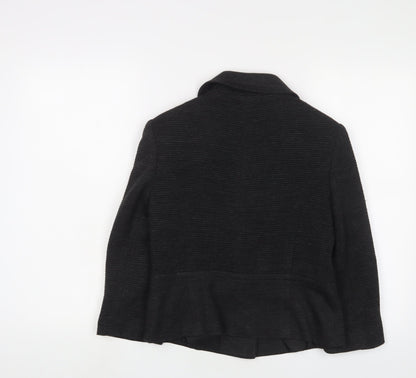 Marks & Spencer Womens Grey Jacket Size 10 Button