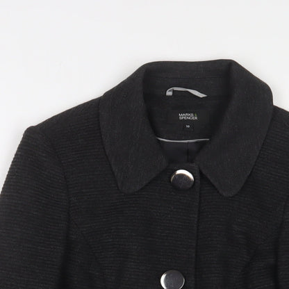Marks & Spencer Womens Grey Jacket Size 10 Button