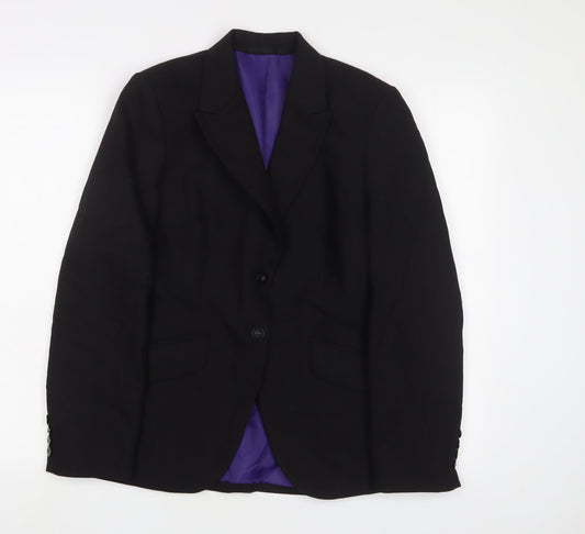 NEXT Womens Black Jacket Blazer Size 8 Button