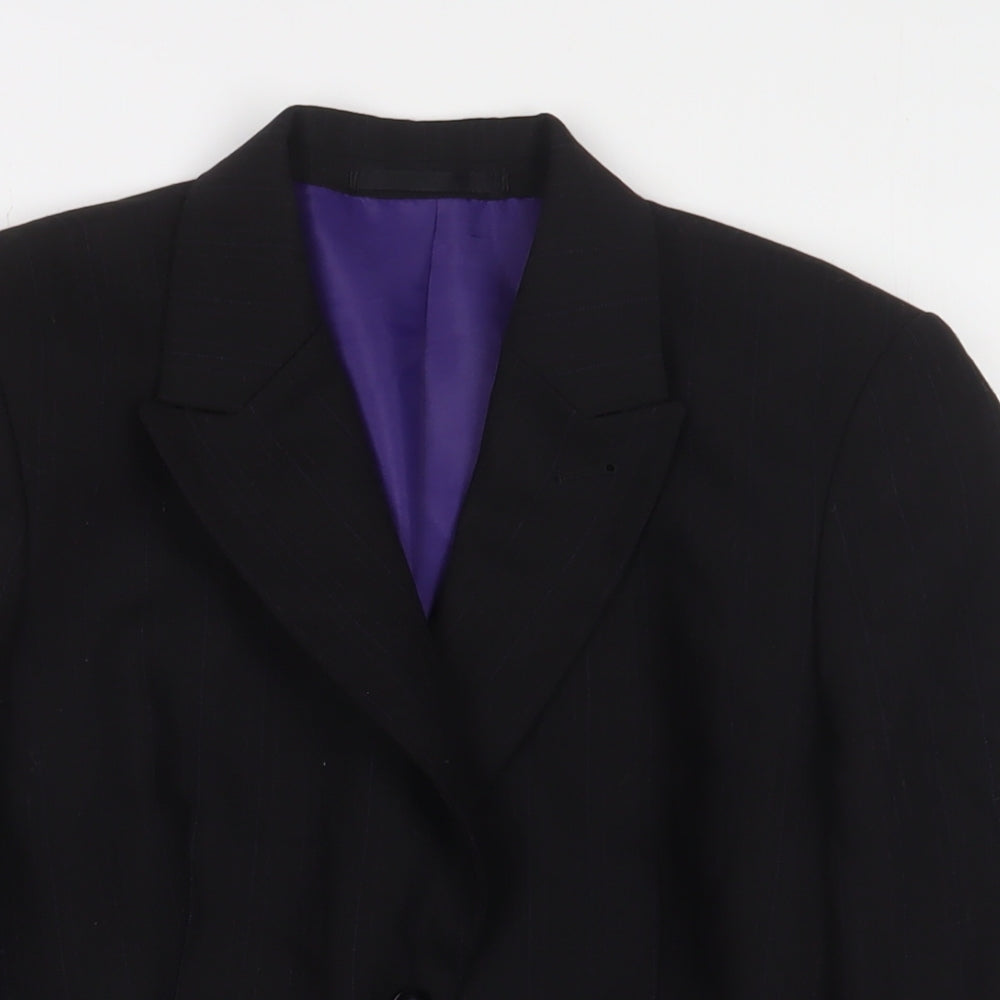 NEXT Womens Black Jacket Blazer Size 8 Button