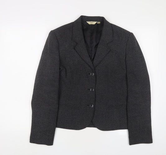 NEXT Womens Grey Jacket Blazer Size 12 Button