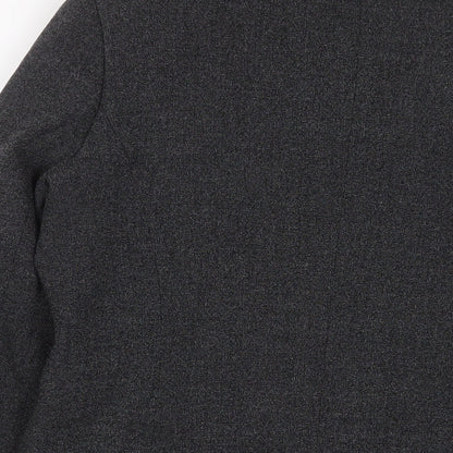 Next Womens Grey Jacket Blazer Size 12 Button