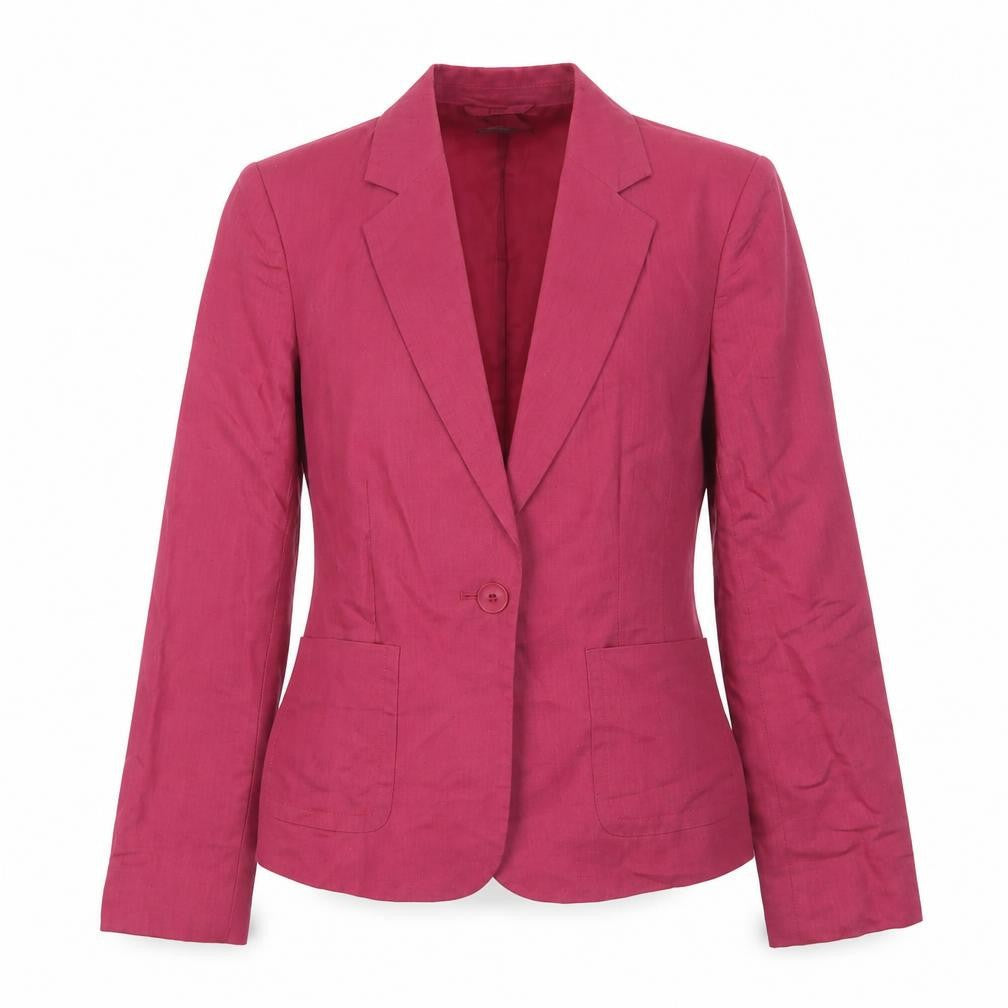mex Womens Pink Jacket Blazer Size 10 Button