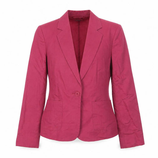 mex Womens Pink Jacket Blazer Size 10 Button