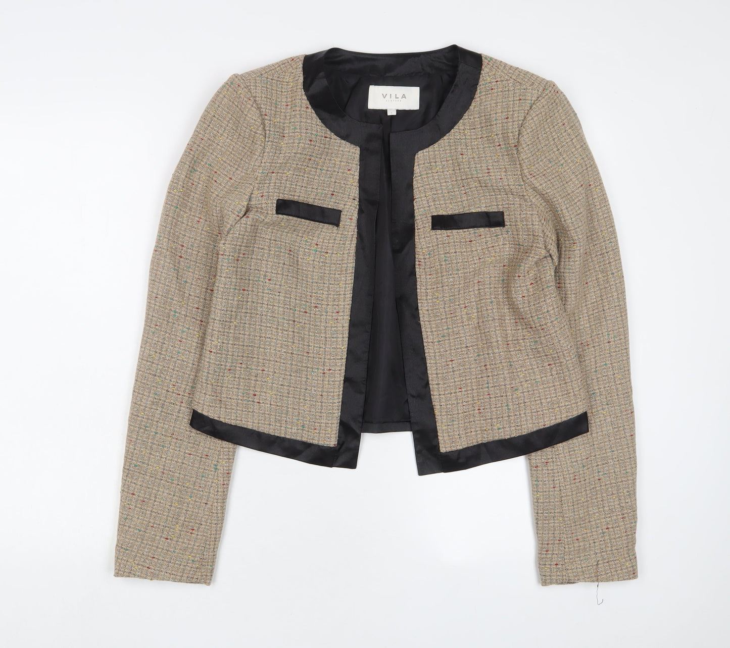 VILA Womens Brown Jacket Blazer Size L - Open