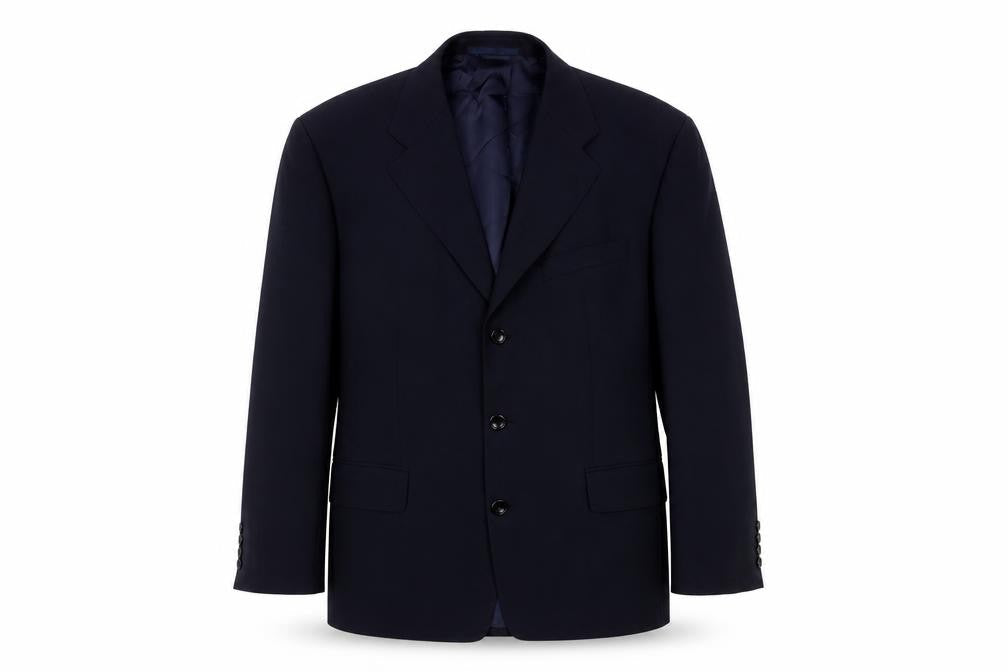 Carl Gross Mens Blue Wool Jacket Suit Jacket Size 40 Regular