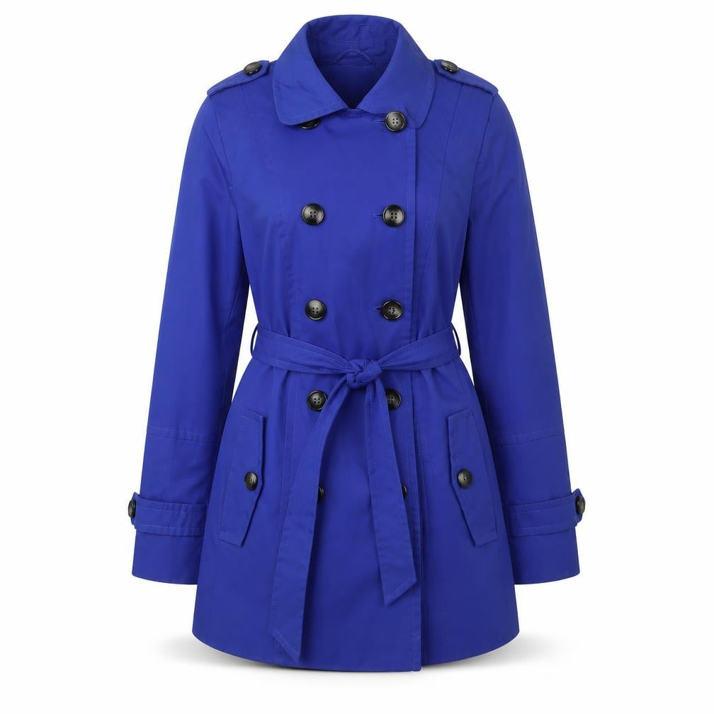 Debenhams Womens Purple Overcoat Coat Size 14 Button - Belted