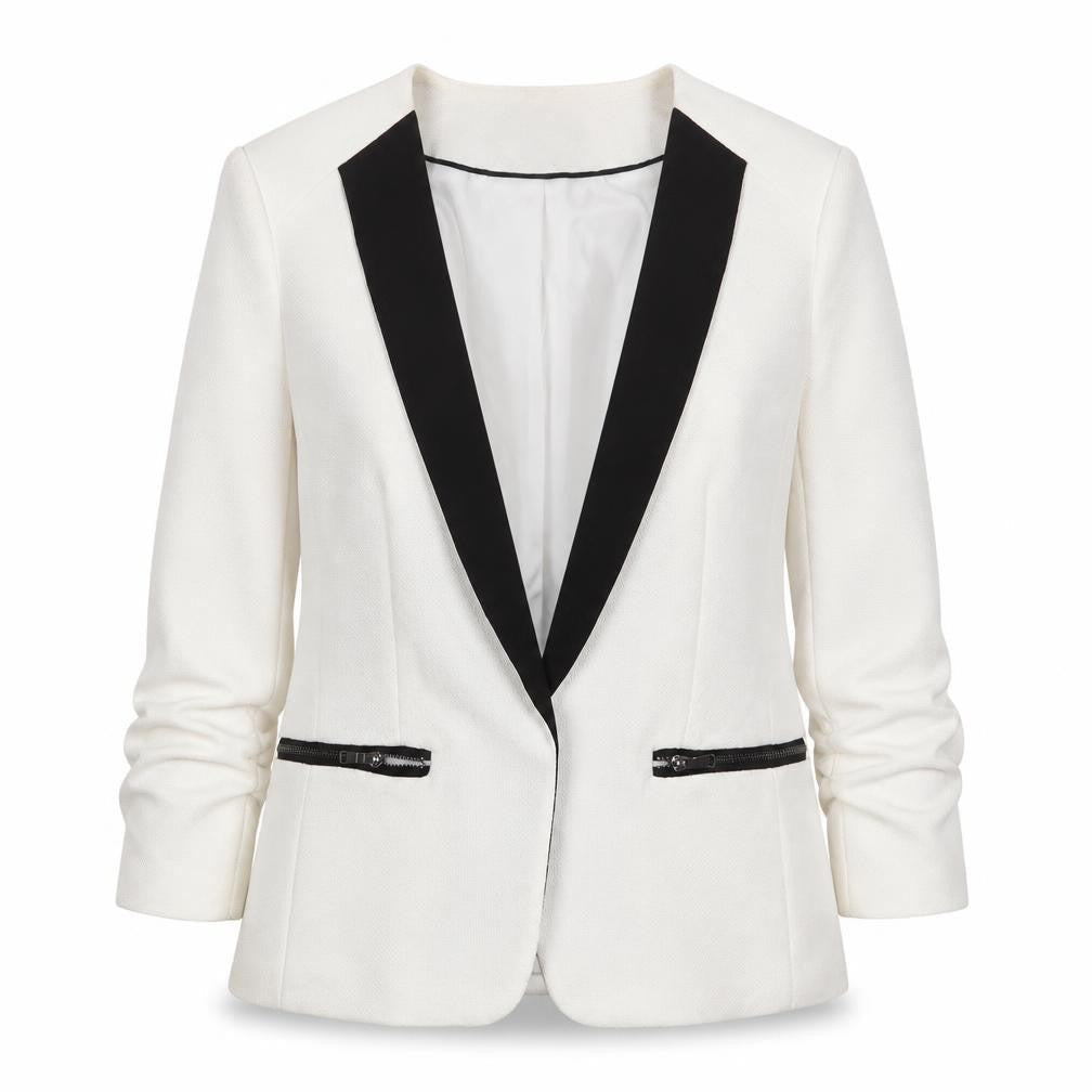 H&M Womens White Jacket Blazer Size 12 - Open