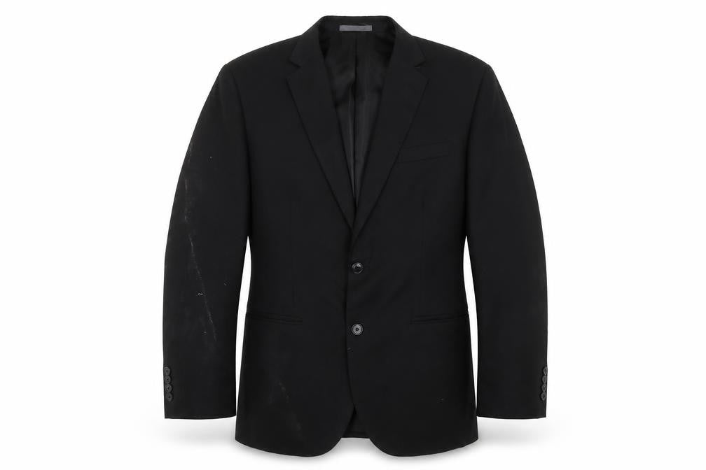 Marks & Spencer Mens Black Polyester Jacket Suit Jacket Size 38 Regular