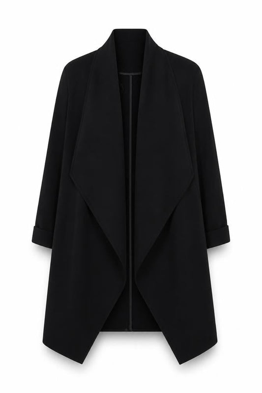 New Look Womens Black Jacket Size 10 - Open