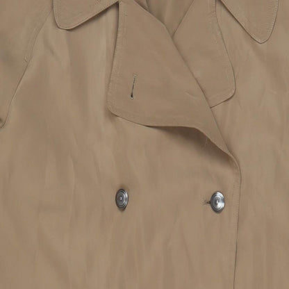 Wardrobe Womens Beige Overcoat Coat Size 24 Button