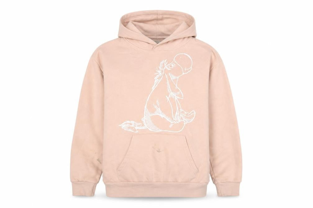 disney' Womens Pink Cotton Pullover Hoodie Size L Pullover