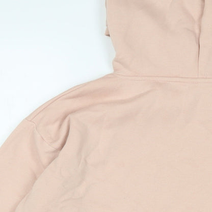 disney' Womens Pink Cotton Pullover Hoodie Size L Pullover
