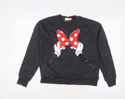 Preloved Disney Womens Grey Cotton Pullover Sweatshirt Size XS Pullover - Minnie Mouse - Front