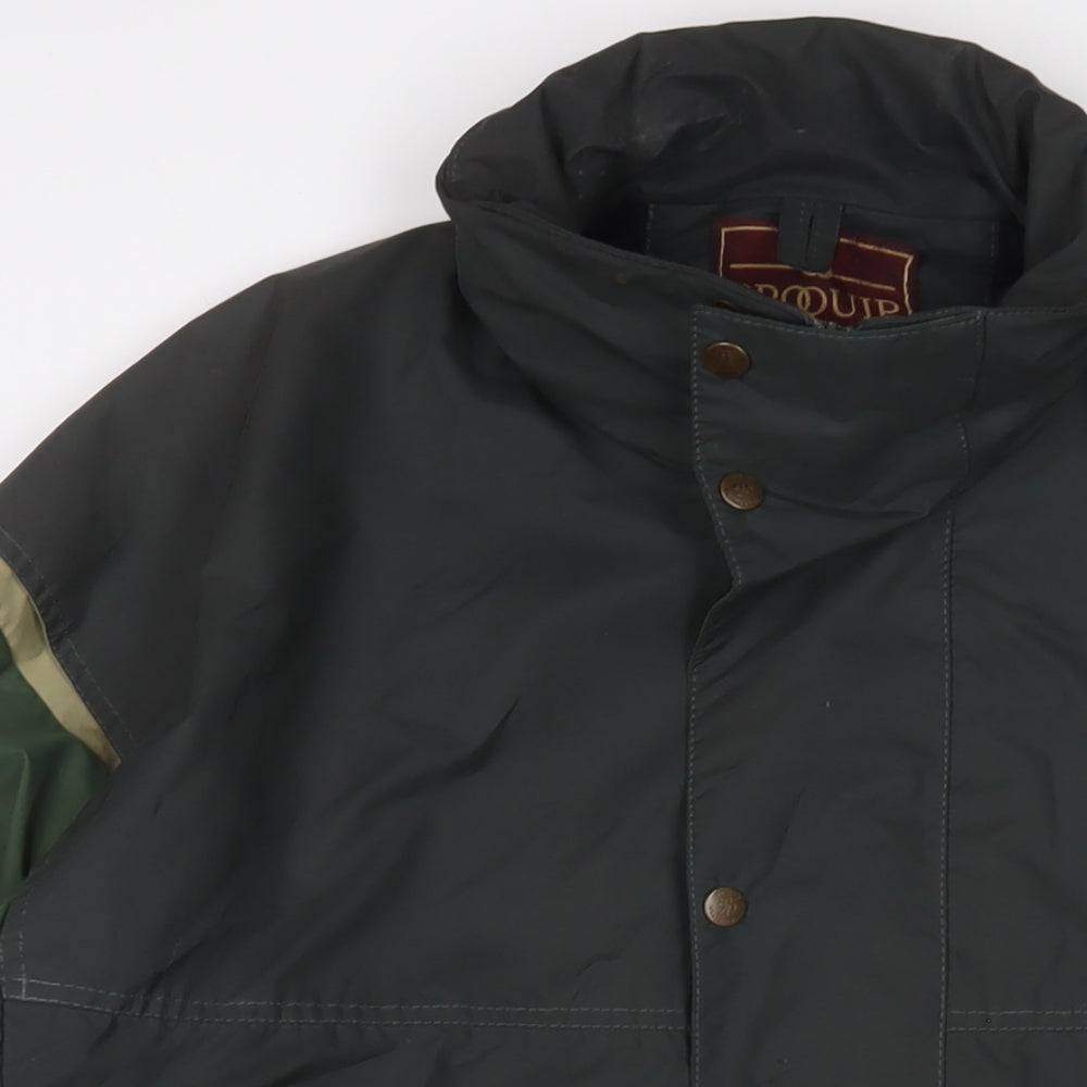 Proquip Mens Green Jacket Coat Size XL Zip - Logo, Embroidered