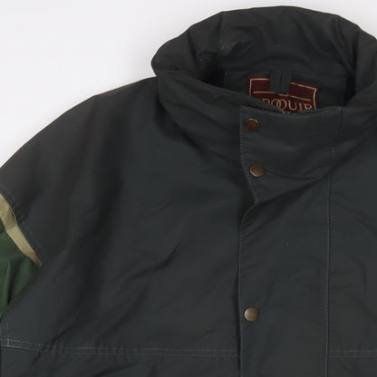 Proquip Mens Green Jacket Coat Size XL Zip - Logo, Embroidered