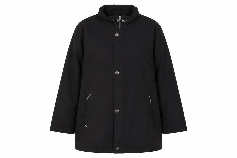 Bugatti Womens Black Quilted Coat Size XL Zip