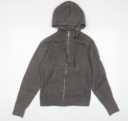 Sneaker Freak Womens Grey Cotton Full Zip Hoodie Size XS Zip