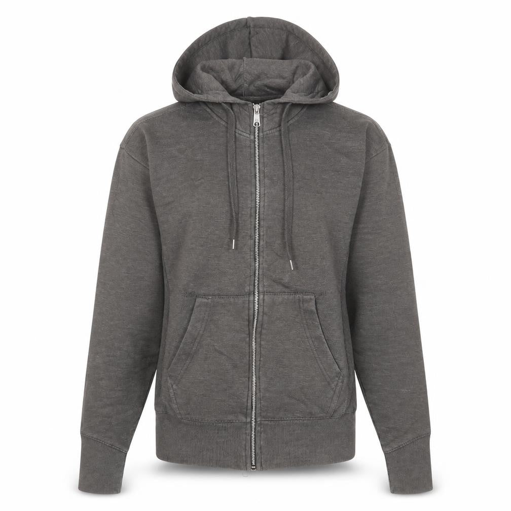 Sneaker Freak Womens Grey Cotton Full Zip Hoodie Size XS Zip