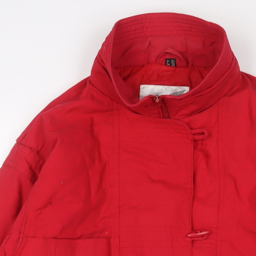 Talcon Womens Red Jacket Size 16 Zip