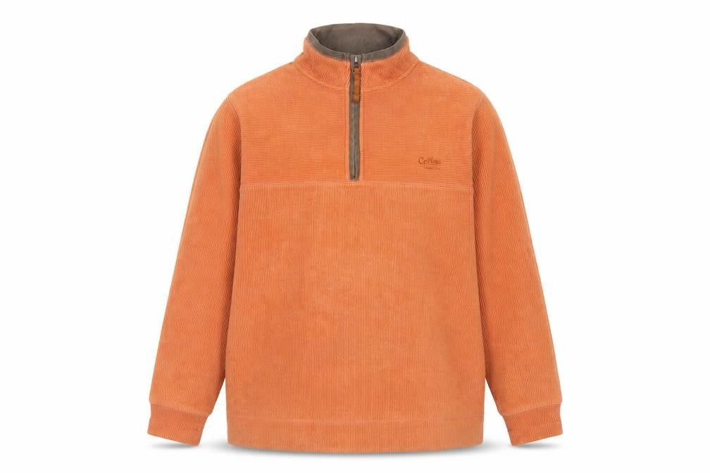 Cotton Traders Mens Ivory Polyester Pullover Sweatshirt Size S - Logo, Embroidered