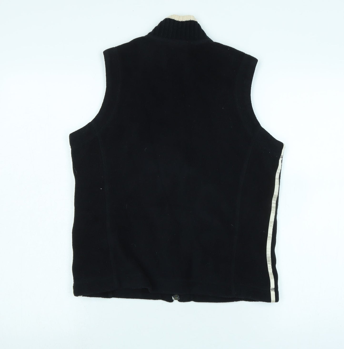 Next Womens Black Gilet Waistcoat Size 12 Zip